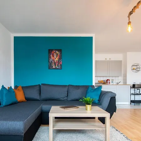 Apartment Blue Chili 99 - Grosszuegiges Loft Wlan Boxspringbett Bis 4 Pers Leipzig